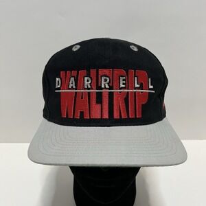 Vintage Darrell Waltrip #17 Snapback Cap Black Gray NASCAR A-Star Taiwan